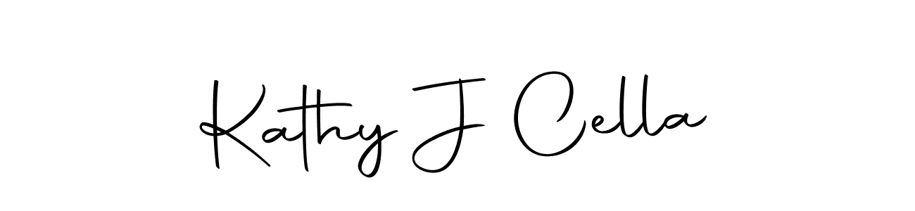 How to make Kathy J Cella signature? Autography-DOLnW is a professional autograph style. Create handwritten signature for Kathy J Cella name. Kathy J Cella signature style 10 images and pictures png