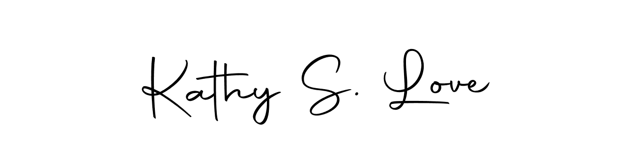 How to make Kathy S. Love name signature. Use Autography-DOLnW style for creating short signs online. This is the latest handwritten sign. Kathy S. Love signature style 10 images and pictures png