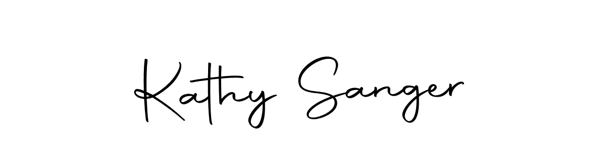 Design your own signature with our free online signature maker. With this signature software, you can create a handwritten (Autography-DOLnW) signature for name Kathy Sanger. Kathy Sanger signature style 10 images and pictures png