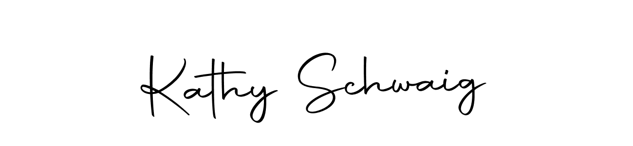 Make a short Kathy Schwaig signature style. Manage your documents anywhere anytime using Autography-DOLnW. Create and add eSignatures, submit forms, share and send files easily. Kathy Schwaig signature style 10 images and pictures png