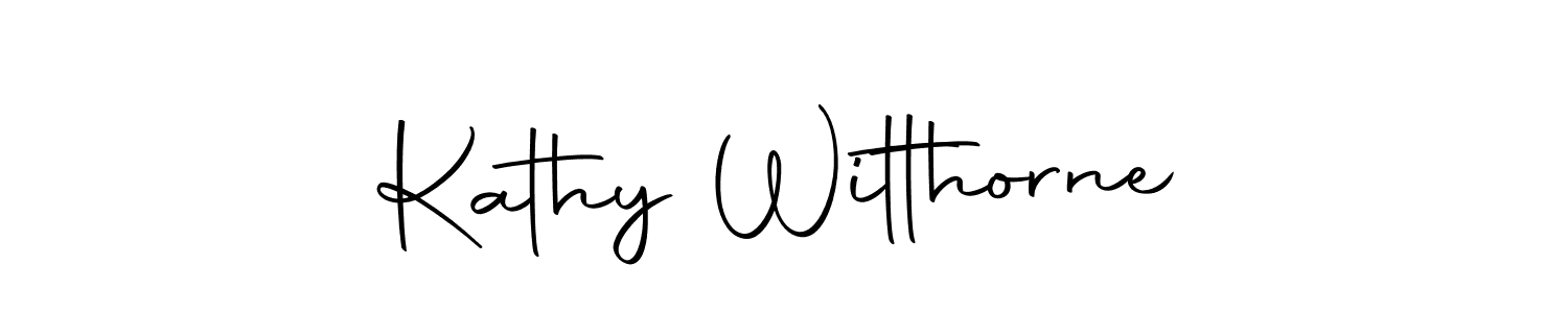 You should practise on your own different ways (Autography-DOLnW) to write your name (Kathy Witthorne) in signature. don't let someone else do it for you. Kathy Witthorne signature style 10 images and pictures png
