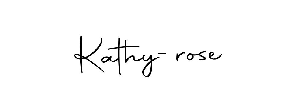 The best way (Autography-DOLnW) to make a short signature is to pick only two or three words in your name. The name Kathy-rose include a total of six letters. For converting this name. Kathy-rose signature style 10 images and pictures png