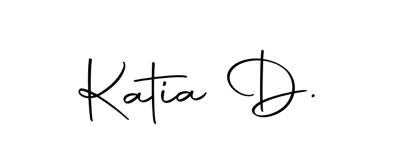 Design your own signature with our free online signature maker. With this signature software, you can create a handwritten (Autography-DOLnW) signature for name Katia D.. Katia D. signature style 10 images and pictures png