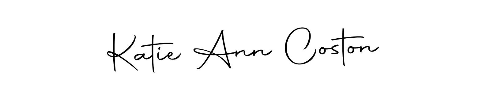 Design your own signature with our free online signature maker. With this signature software, you can create a handwritten (Autography-DOLnW) signature for name Katie Ann Coston. Katie Ann Coston signature style 10 images and pictures png