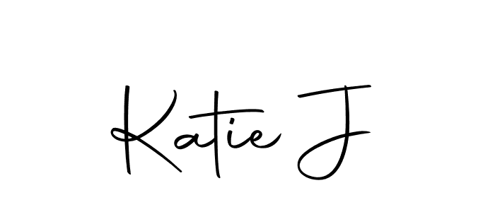 Design your own signature with our free online signature maker. With this signature software, you can create a handwritten (Autography-DOLnW) signature for name Katie J. Katie J signature style 10 images and pictures png