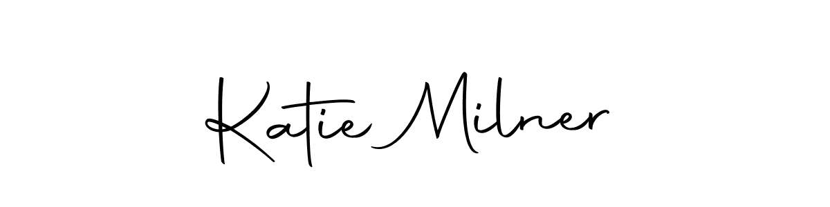 This is the best signature style for the Katie Milner name. Also you like these signature font (Autography-DOLnW). Mix name signature. Katie Milner signature style 10 images and pictures png