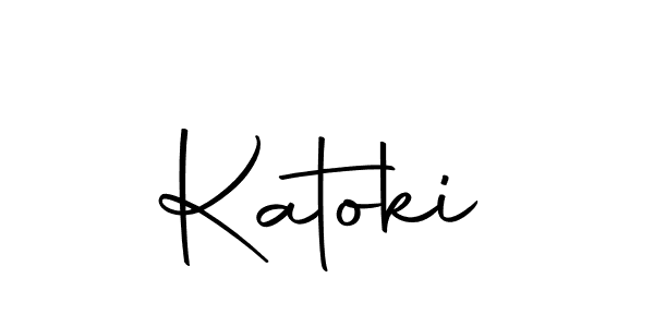 Use a signature maker to create a handwritten signature online. With this signature software, you can design (Autography-DOLnW) your own signature for name Katoki. Katoki signature style 10 images and pictures png