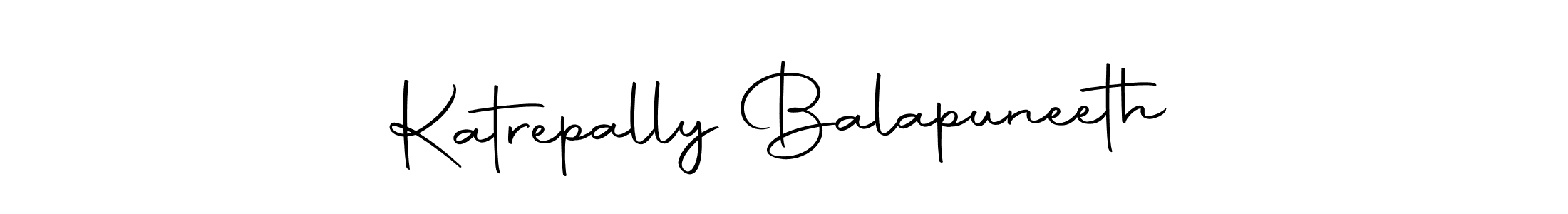 Make a beautiful signature design for name Katrepally Balapuneeth. With this signature (Autography-DOLnW) style, you can create a handwritten signature for free. Katrepally Balapuneeth signature style 10 images and pictures png