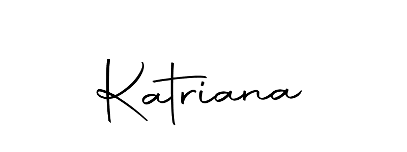 Design your own signature with our free online signature maker. With this signature software, you can create a handwritten (Autography-DOLnW) signature for name Katriana. Katriana signature style 10 images and pictures png