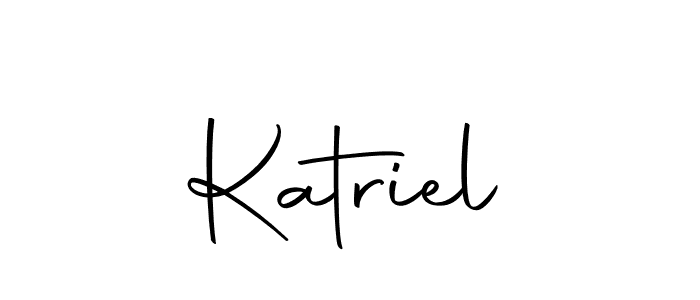 How to make Katriel signature? Autography-DOLnW is a professional autograph style. Create handwritten signature for Katriel name. Katriel signature style 10 images and pictures png