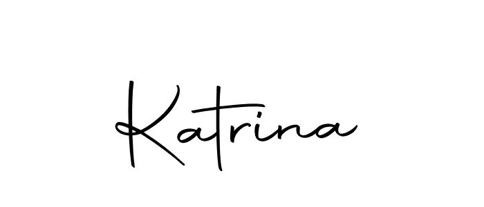 You should practise on your own different ways (Autography-DOLnW) to write your name (Katrina) in signature. don't let someone else do it for you. Katrina signature style 10 images and pictures png