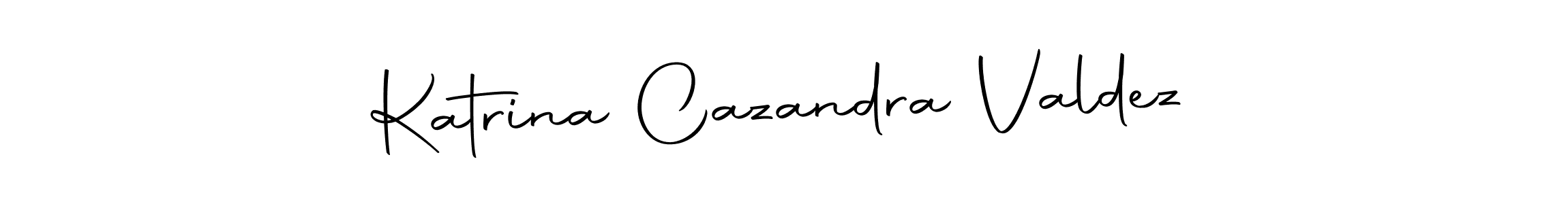 How to make Katrina Cazandra Valdez name signature. Use Autography-DOLnW style for creating short signs online. This is the latest handwritten sign. Katrina Cazandra Valdez signature style 10 images and pictures png