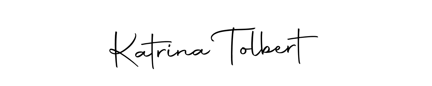 Use a signature maker to create a handwritten signature online. With this signature software, you can design (Autography-DOLnW) your own signature for name Katrina Tolbert. Katrina Tolbert signature style 10 images and pictures png