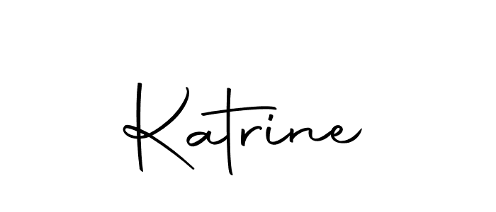 Make a beautiful signature design for name Katrine. Use this online signature maker to create a handwritten signature for free. Katrine signature style 10 images and pictures png
