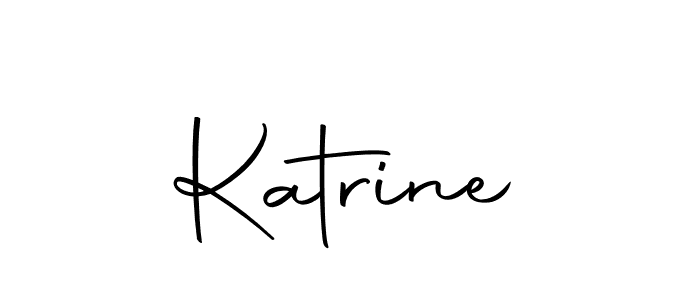 How to make Katrine name signature. Use Autography-DOLnW style for creating short signs online. This is the latest handwritten sign. Katrine signature style 10 images and pictures png