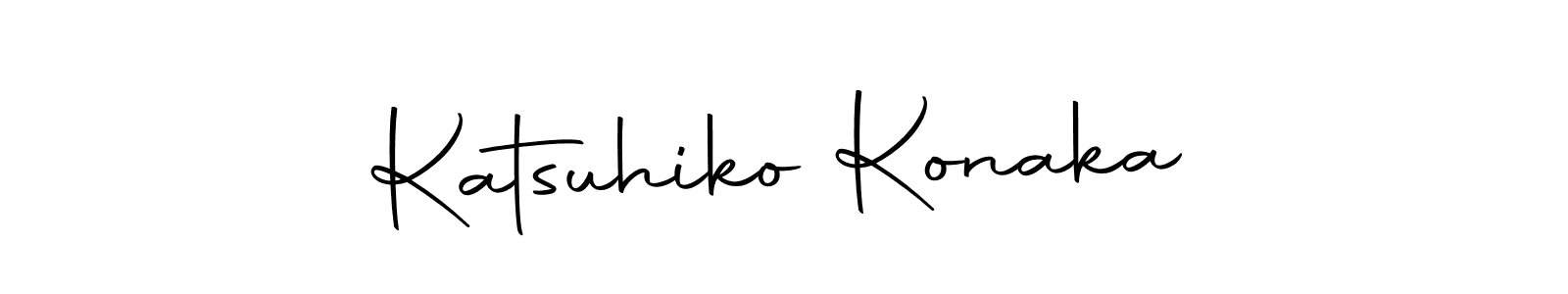 Use a signature maker to create a handwritten signature online. With this signature software, you can design (Autography-DOLnW) your own signature for name Katsuhiko Konaka. Katsuhiko Konaka signature style 10 images and pictures png