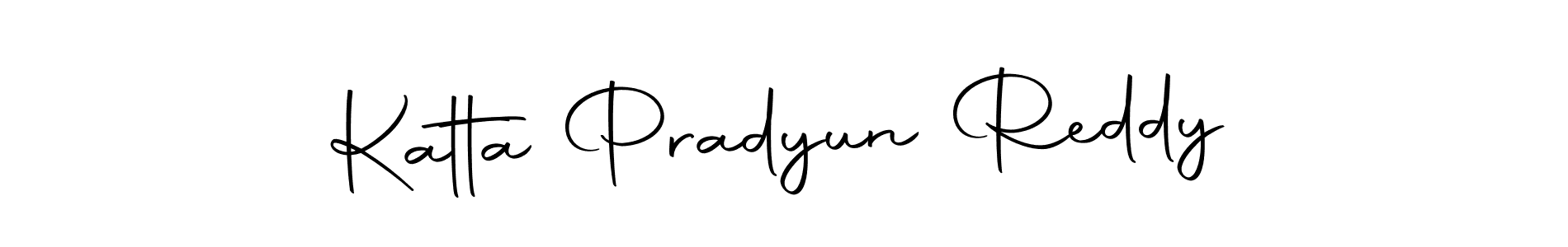 Katta Pradyun Reddy stylish signature style. Best Handwritten Sign (Autography-DOLnW) for my name. Handwritten Signature Collection Ideas for my name Katta Pradyun Reddy. Katta Pradyun Reddy signature style 10 images and pictures png