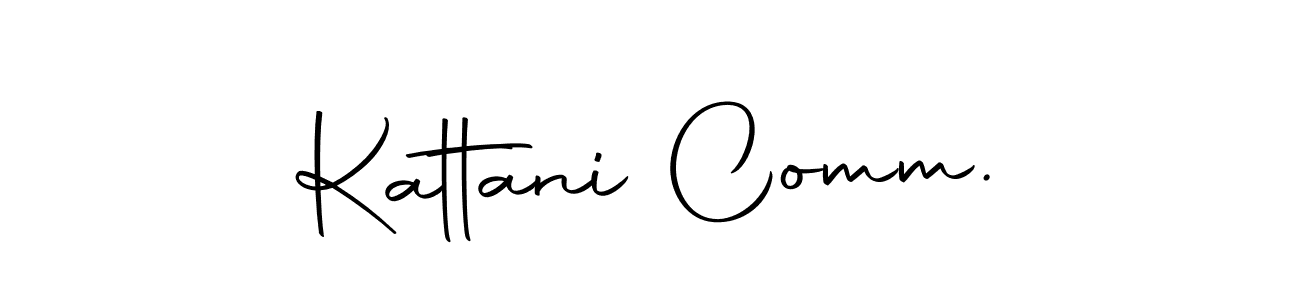 The best way (Autography-DOLnW) to make a short signature is to pick only two or three words in your name. The name Kattani Comm. include a total of six letters. For converting this name. Kattani Comm. signature style 10 images and pictures png