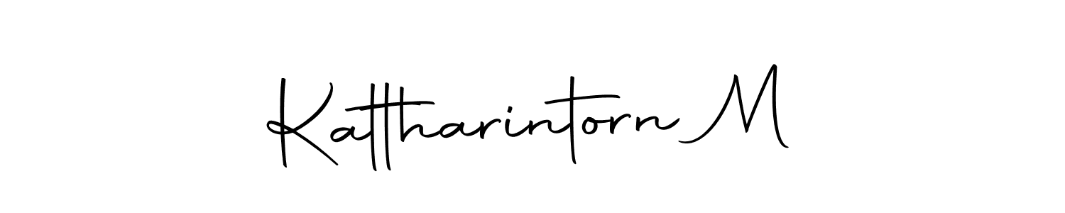 Make a beautiful signature design for name Kattharintorn M. With this signature (Autography-DOLnW) style, you can create a handwritten signature for free. Kattharintorn M signature style 10 images and pictures png