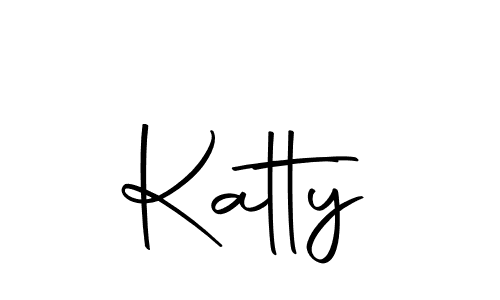 Design your own signature with our free online signature maker. With this signature software, you can create a handwritten (Autography-DOLnW) signature for name Katty. Katty signature style 10 images and pictures png