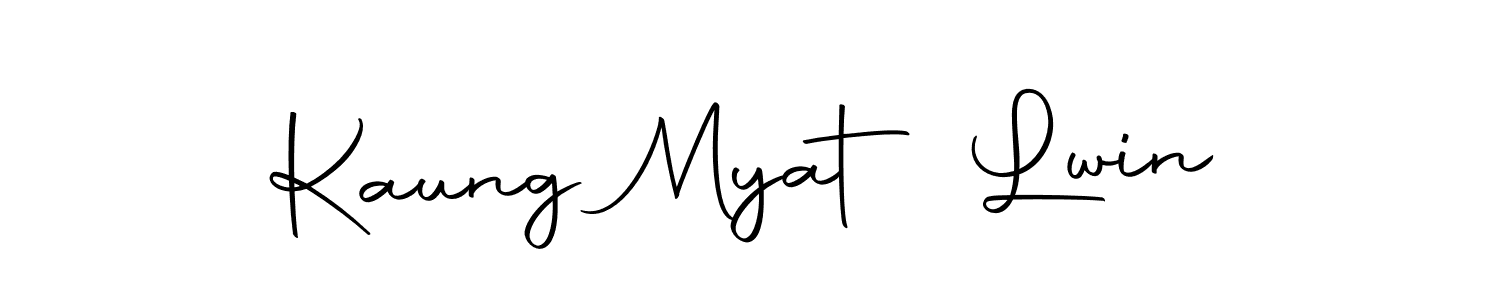 Autography-DOLnW is a professional signature style that is perfect for those who want to add a touch of class to their signature. It is also a great choice for those who want to make their signature more unique. Get Kaung Myat Lwin name to fancy signature for free. Kaung Myat Lwin signature style 10 images and pictures png