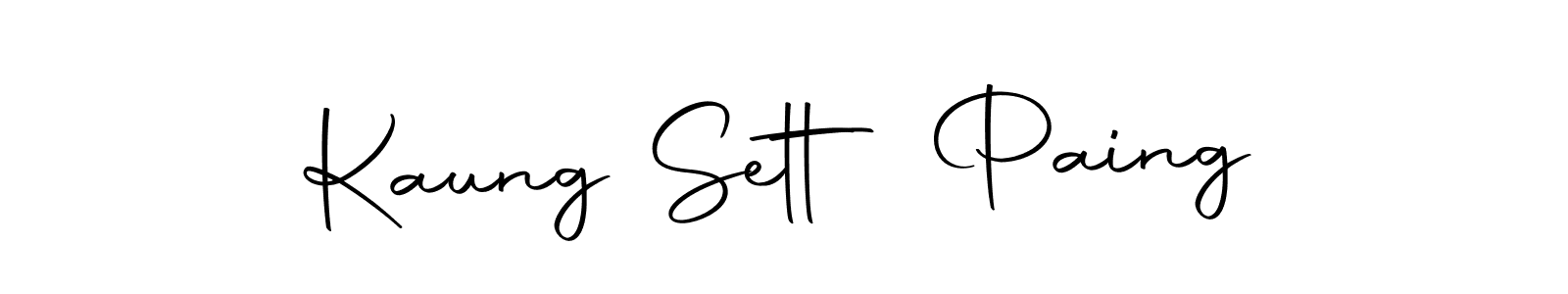 if you are searching for the best signature style for your name Kaung Sett Paing. so please give up your signature search. here we have designed multiple signature styles  using Autography-DOLnW. Kaung Sett Paing signature style 10 images and pictures png