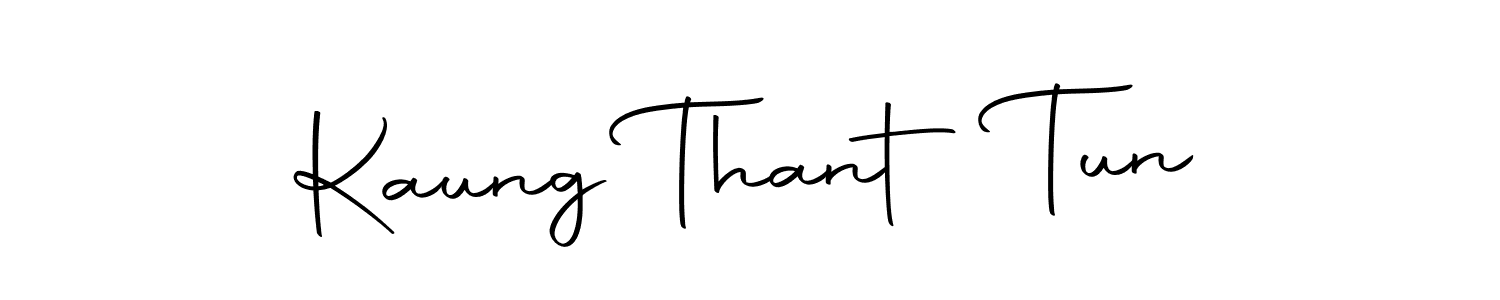 Design your own signature with our free online signature maker. With this signature software, you can create a handwritten (Autography-DOLnW) signature for name Kaung Thant Tun. Kaung Thant Tun signature style 10 images and pictures png