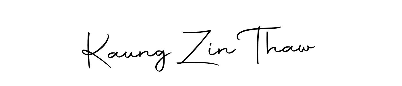 Make a short Kaung Zin Thaw signature style. Manage your documents anywhere anytime using Autography-DOLnW. Create and add eSignatures, submit forms, share and send files easily. Kaung Zin Thaw signature style 10 images and pictures png