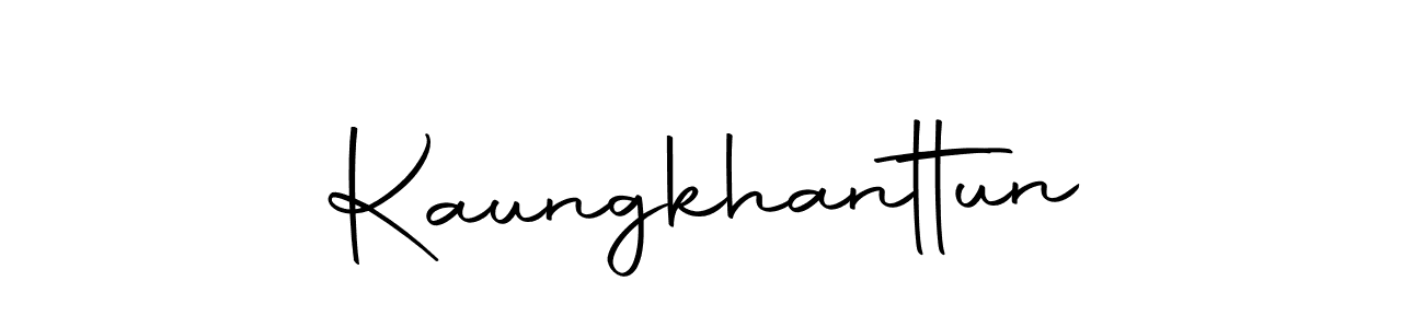 Make a beautiful signature design for name Kaungkhanttun. With this signature (Autography-DOLnW) style, you can create a handwritten signature for free. Kaungkhanttun signature style 10 images and pictures png