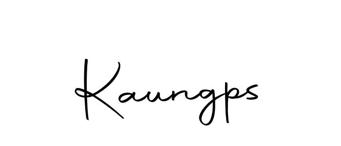 Design your own signature with our free online signature maker. With this signature software, you can create a handwritten (Autography-DOLnW) signature for name Kaungps. Kaungps signature style 10 images and pictures png