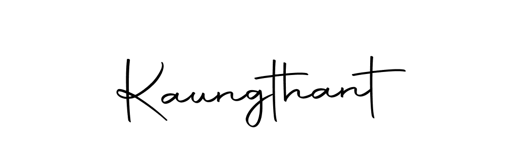 You should practise on your own different ways (Autography-DOLnW) to write your name (Kaungthant) in signature. don't let someone else do it for you. Kaungthant signature style 10 images and pictures png
