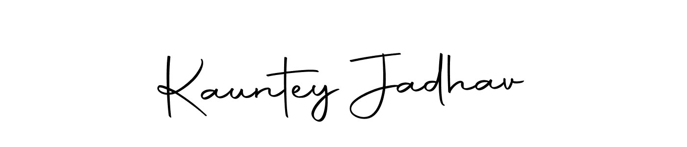 Also we have Kauntey Jadhav name is the best signature style. Create professional handwritten signature collection using Autography-DOLnW autograph style. Kauntey Jadhav signature style 10 images and pictures png