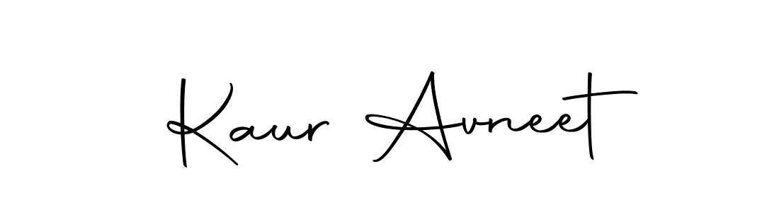 How to make Kaur Avneet name signature. Use Autography-DOLnW style for creating short signs online. This is the latest handwritten sign. Kaur Avneet signature style 10 images and pictures png