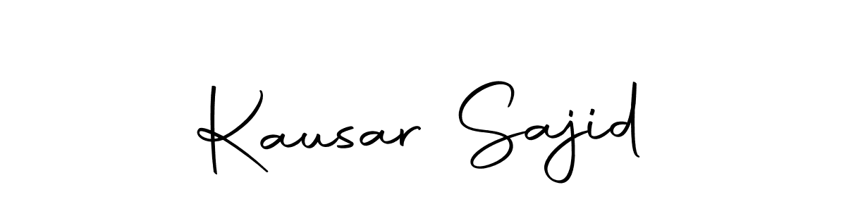 Design your own signature with our free online signature maker. With this signature software, you can create a handwritten (Autography-DOLnW) signature for name Kausar Sajid. Kausar Sajid signature style 10 images and pictures png