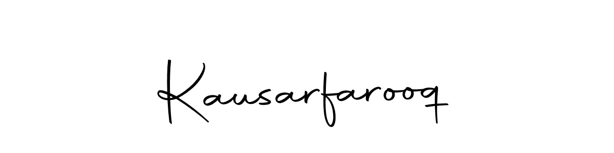 Make a short Kausarfarooq signature style. Manage your documents anywhere anytime using Autography-DOLnW. Create and add eSignatures, submit forms, share and send files easily. Kausarfarooq signature style 10 images and pictures png