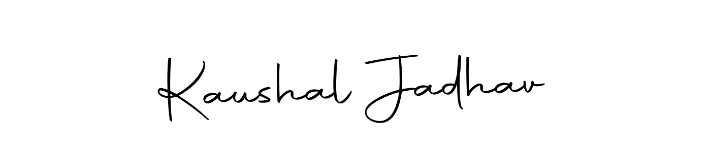 Kaushal Jadhav stylish signature style. Best Handwritten Sign (Autography-DOLnW) for my name. Handwritten Signature Collection Ideas for my name Kaushal Jadhav. Kaushal Jadhav signature style 10 images and pictures png