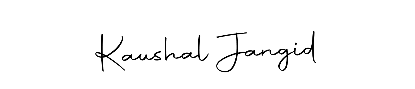 You should practise on your own different ways (Autography-DOLnW) to write your name (Kaushal Jangid) in signature. don't let someone else do it for you. Kaushal Jangid signature style 10 images and pictures png