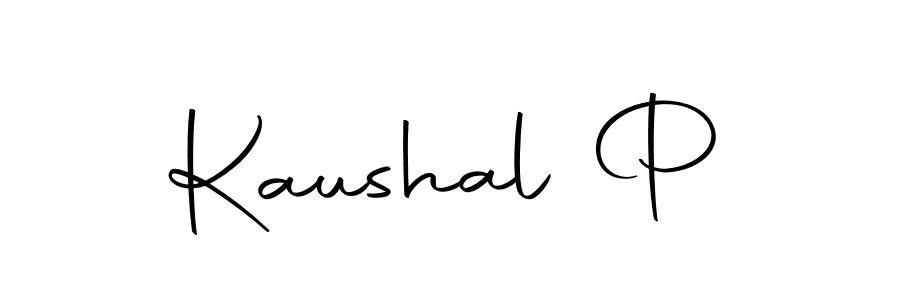 Similarly Autography-DOLnW is the best handwritten signature design. Signature creator online .You can use it as an online autograph creator for name Kaushal P. Kaushal P signature style 10 images and pictures png