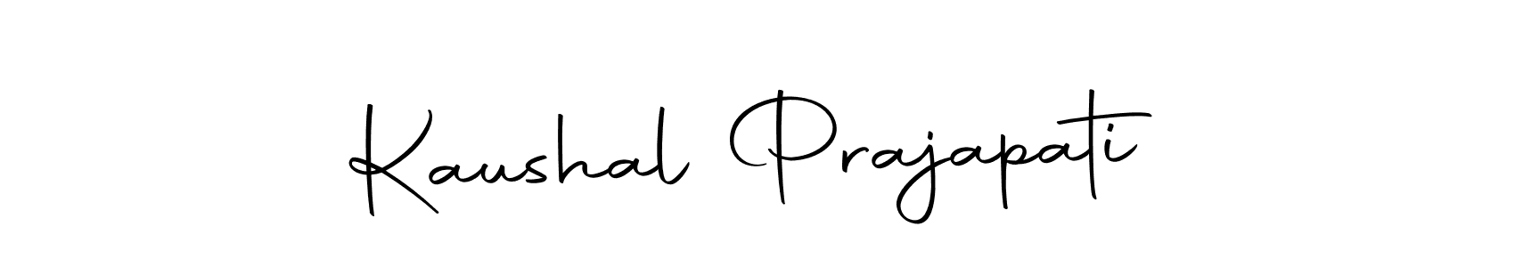 Create a beautiful signature design for name Kaushal Prajapati. With this signature (Autography-DOLnW) fonts, you can make a handwritten signature for free. Kaushal Prajapati signature style 10 images and pictures png