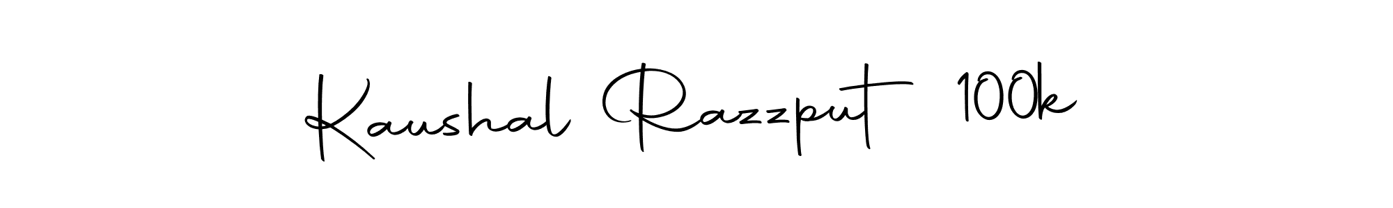 Also we have Kaushal Razzput 100k name is the best signature style. Create professional handwritten signature collection using Autography-DOLnW autograph style. Kaushal Razzput 100k signature style 10 images and pictures png