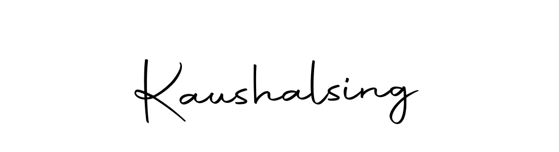 Use a signature maker to create a handwritten signature online. With this signature software, you can design (Autography-DOLnW) your own signature for name Kaushalsing. Kaushalsing signature style 10 images and pictures png