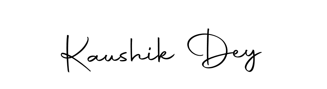 How to make Kaushik Dey name signature. Use Autography-DOLnW style for creating short signs online. This is the latest handwritten sign. Kaushik Dey signature style 10 images and pictures png