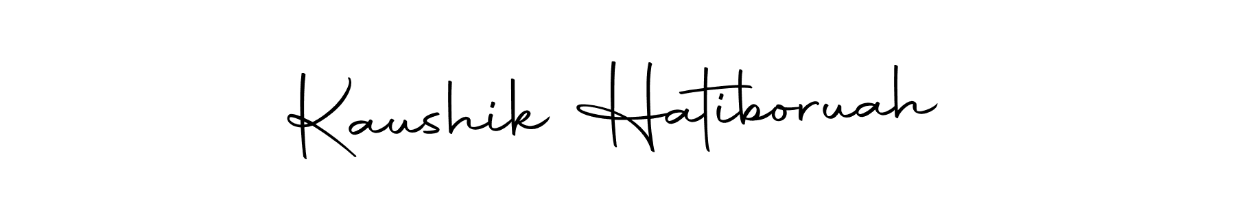 Make a beautiful signature design for name Kaushik Hatiboruah. With this signature (Autography-DOLnW) style, you can create a handwritten signature for free. Kaushik Hatiboruah signature style 10 images and pictures png