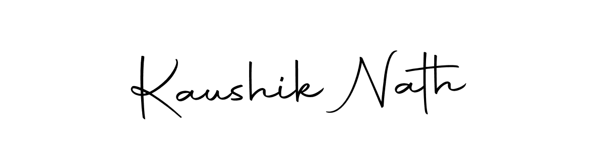 How to make Kaushik Nath signature? Autography-DOLnW is a professional autograph style. Create handwritten signature for Kaushik Nath name. Kaushik Nath signature style 10 images and pictures png