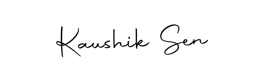 Make a beautiful signature design for name Kaushik Sen. Use this online signature maker to create a handwritten signature for free. Kaushik Sen signature style 10 images and pictures png