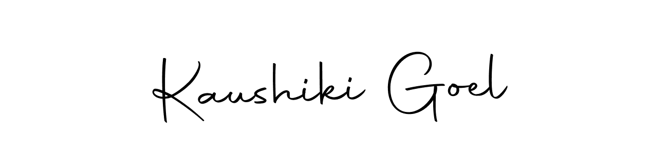 Create a beautiful signature design for name Kaushiki Goel. With this signature (Autography-DOLnW) fonts, you can make a handwritten signature for free. Kaushiki Goel signature style 10 images and pictures png