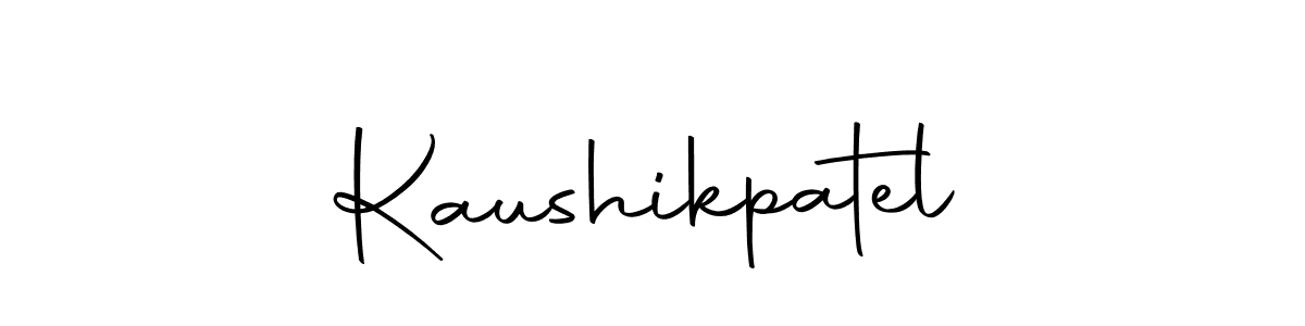 Create a beautiful signature design for name Kaushikpatel. With this signature (Autography-DOLnW) fonts, you can make a handwritten signature for free. Kaushikpatel signature style 10 images and pictures png