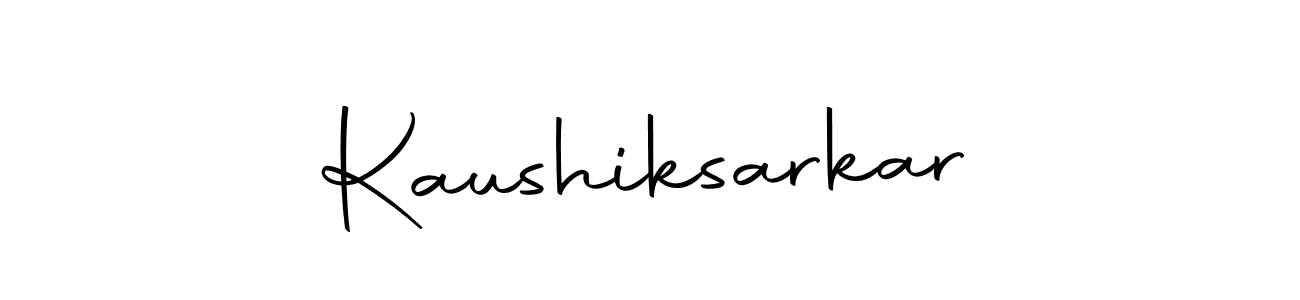 How to make Kaushiksarkar signature? Autography-DOLnW is a professional autograph style. Create handwritten signature for Kaushiksarkar name. Kaushiksarkar signature style 10 images and pictures png