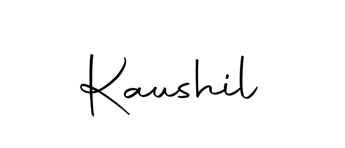 Create a beautiful signature design for name Kaushil. With this signature (Autography-DOLnW) fonts, you can make a handwritten signature for free. Kaushil signature style 10 images and pictures png