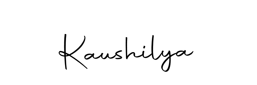 Use a signature maker to create a handwritten signature online. With this signature software, you can design (Autography-DOLnW) your own signature for name Kaushilya. Kaushilya signature style 10 images and pictures png